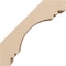 Ekena Millwork 5-inch W x 12-inch D x 12-inch H Pescadero Rough Cedar Woodgrain TimberThane Knee Brace, Primed BRCUR05X12X12PECRCPR - alternate 6